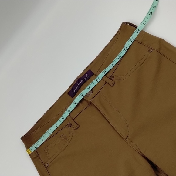 Gloria Vanderbilt Khaki Brown Skinny Pull On Pant Size 8 - Picture 7 of 10